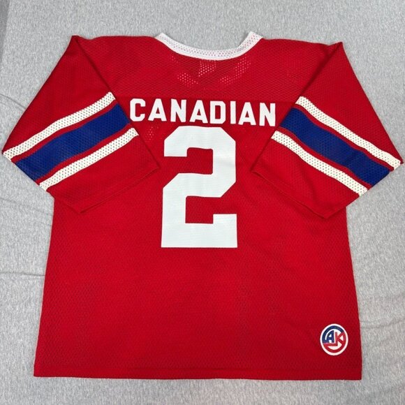 Vintage Molson Canadian Beer Athletic Knit Jersey Grey Cup 2003 Men's Size Large - Picture 2 of 11